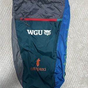 cotopaxi Teal, Blue & Gray WGU Branded Backpack